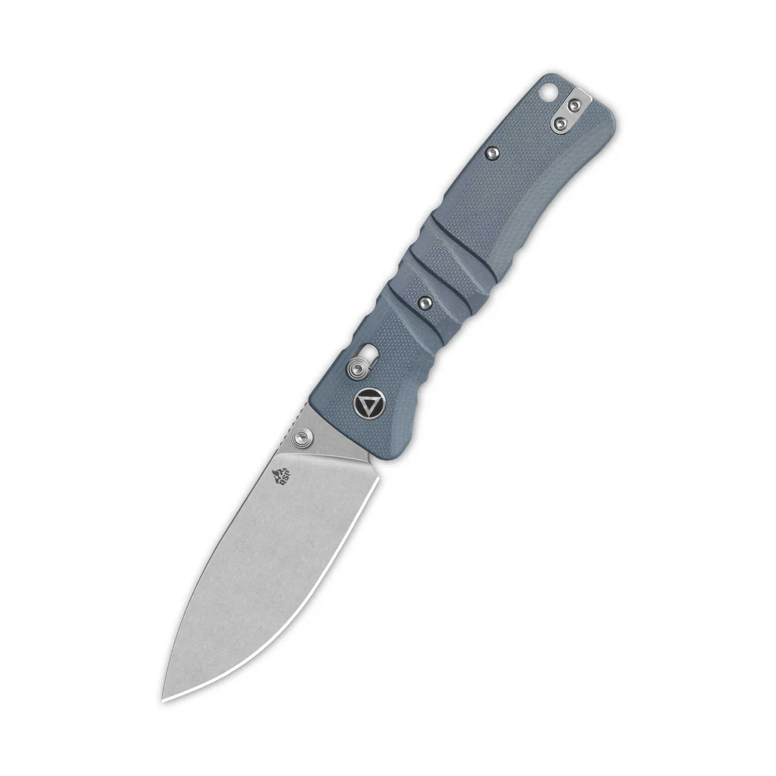 QSP Ripley Glyde Lock Knife 3.5" Stonewashed 14C28N Blade, Gray G10 Handle QS160-B1