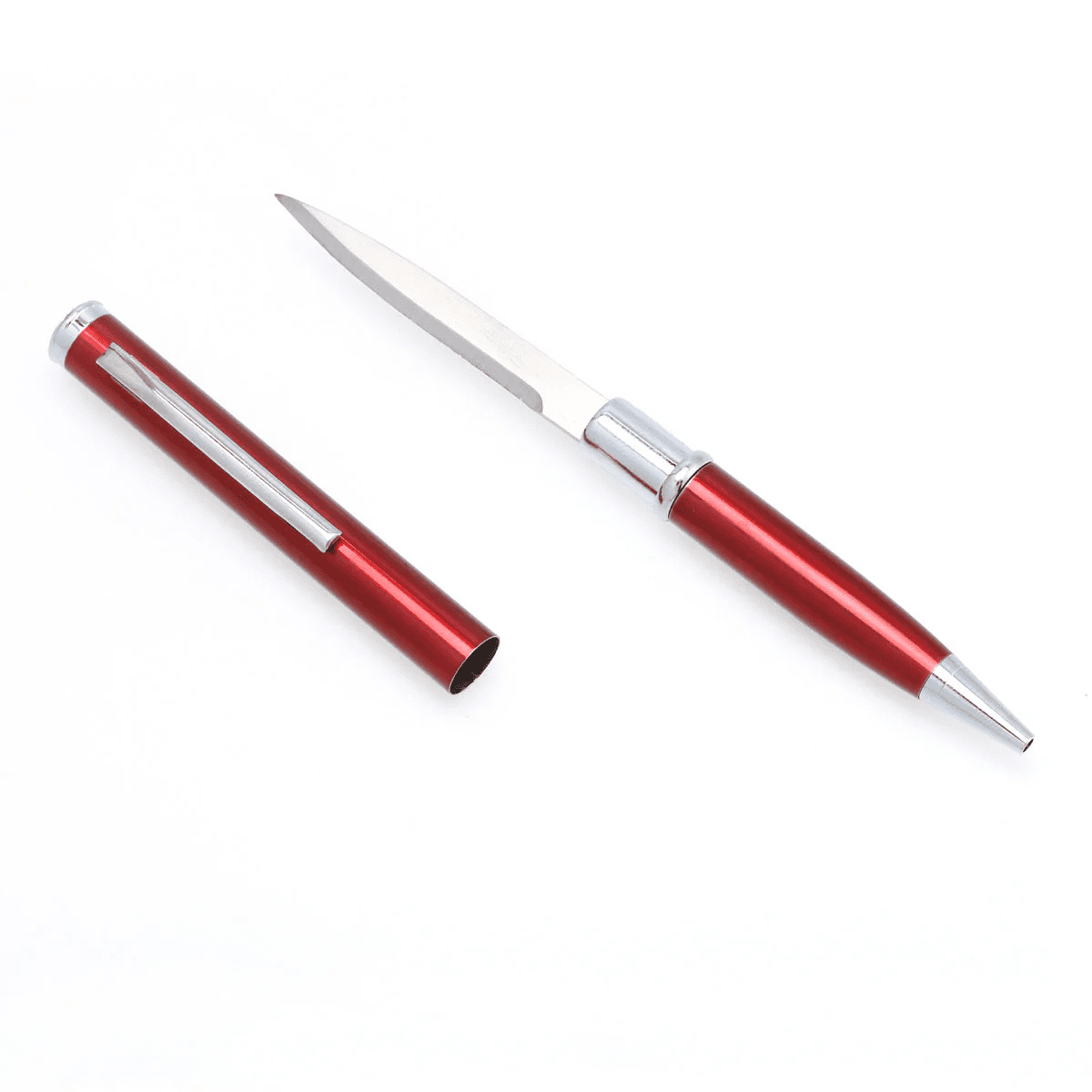 CobraTec Pen Knife Red – 2.5" Concealed Stainless Steel Blade | RDPK