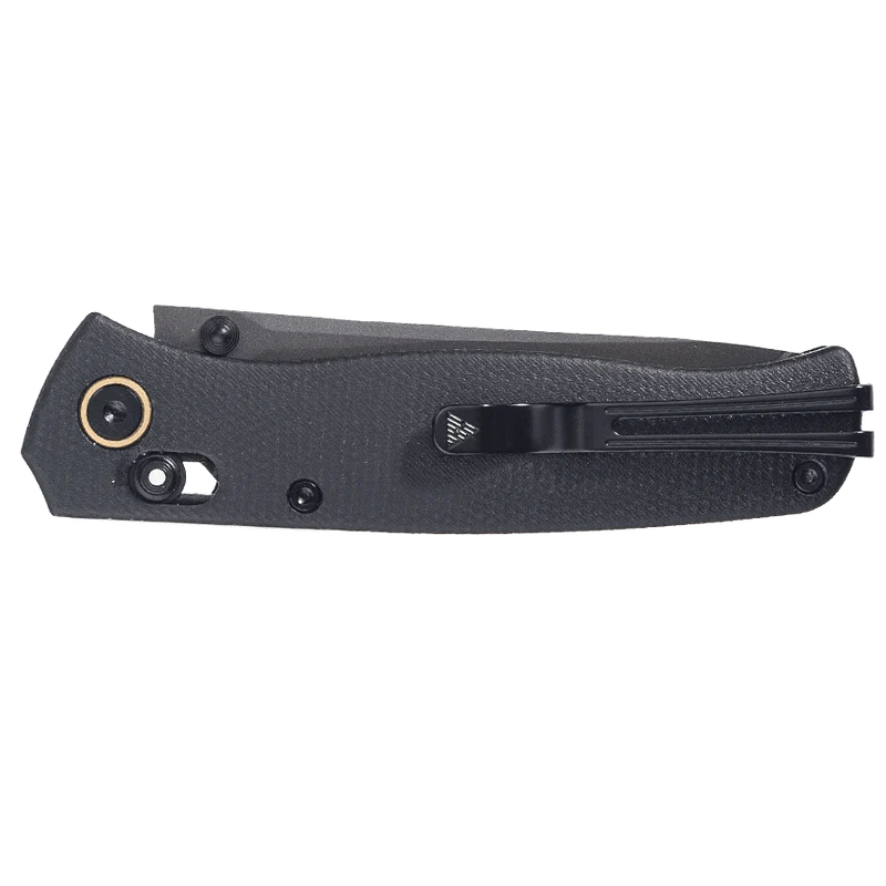 SRM 255L-MB2 Folding Knife – Black Micarta with Tritium Accents and Ambi-Lock