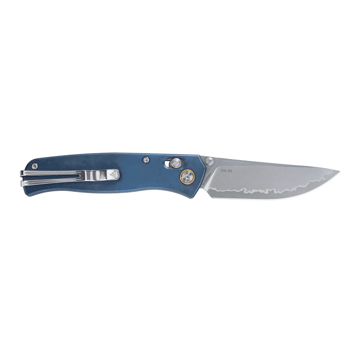 SRM Ambi Lock Folding Knife Medal 255L-TE2 (Laminated 140Cr Steel Blade, TC4 Titanium Handle)