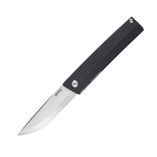 SRM Gent 401L-GB Folding Knife – 10Cr Blade | G10 Handle | Invisible Flipper
