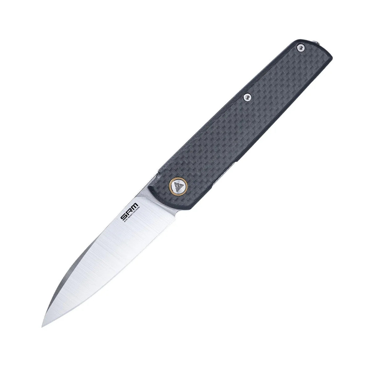 SRM Qrick 408L-KB Folding Knife – 14C28N Blade | G10/Carbon Fiber Handle