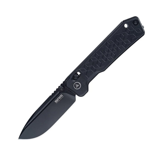 SRM Ambi Lock Folding Knife Rubik 7228B-AB (14C28N Blade, Aluminum Handle)