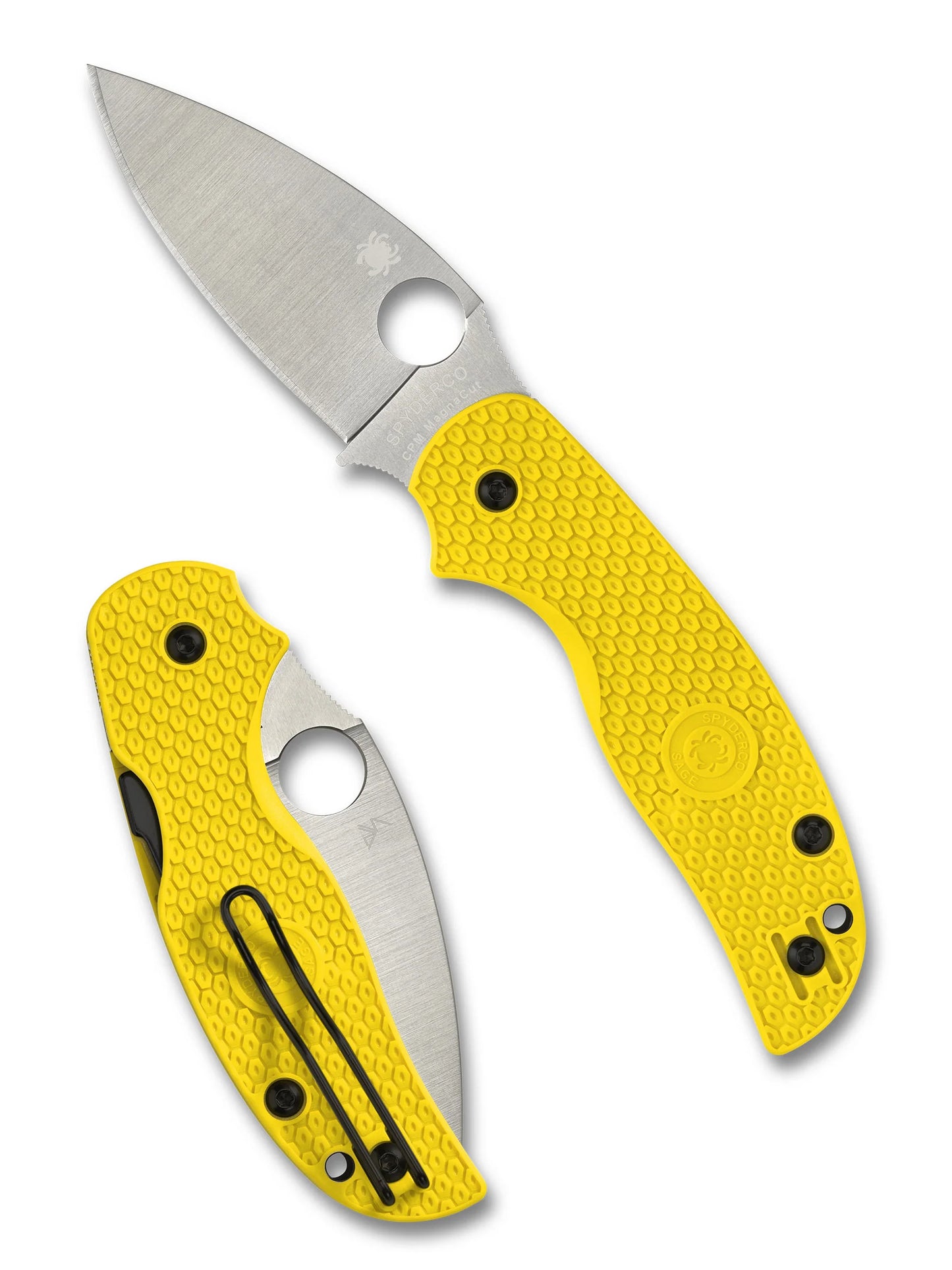 Spyderco Sage 5 Lightweight Salt CPM MagnaCut Blade, FRN, Compression Lock C123PYL