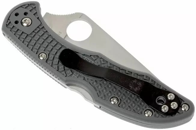 Spyderco Delica 4 Knife Flat-Ground Gray FRN 2.88" Satin VG10 Steel Blade C11FPGY