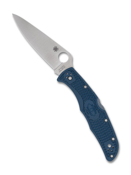 Spyderco Endura 4 Lockback Knife Cobalt Blue FRN 3.75" Satin SPY27 Blade C10PCBL