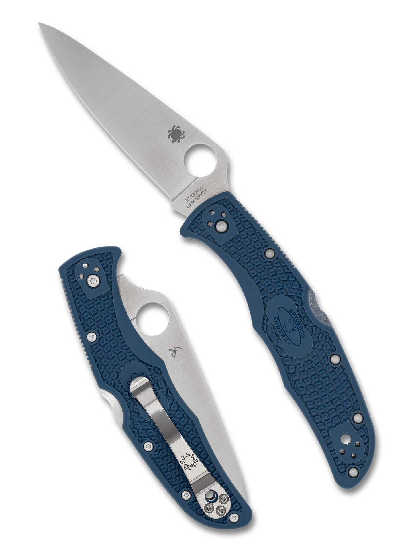 Spyderco Endura 4 Lockback Knife Cobalt Blue FRN 3.75" Satin SPY27 Blade C10PCBL