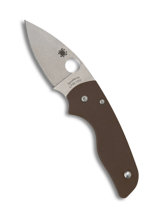 Spyderco Lil' Native Sprint Run CPM 15V Blade Brown G-10 Handle Compression Lock