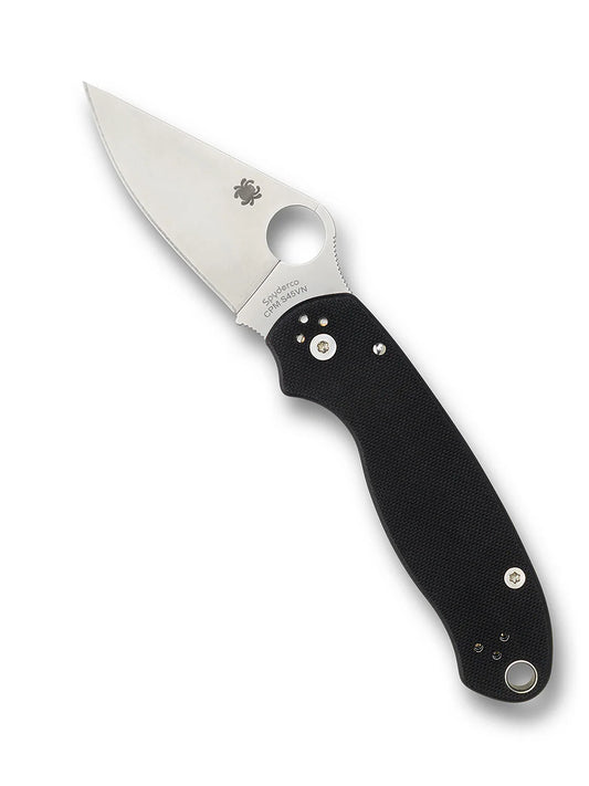 Spyderco Para 3 Compression Lock Knife Black G-10 3" Stonewash Blade C223GP