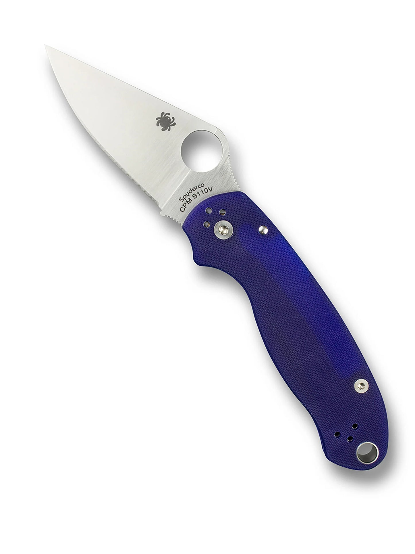 Spyderco Para 3 Compression Lock Knife Dark Blue G-10 (3" Satin S110V) C223GPDBL