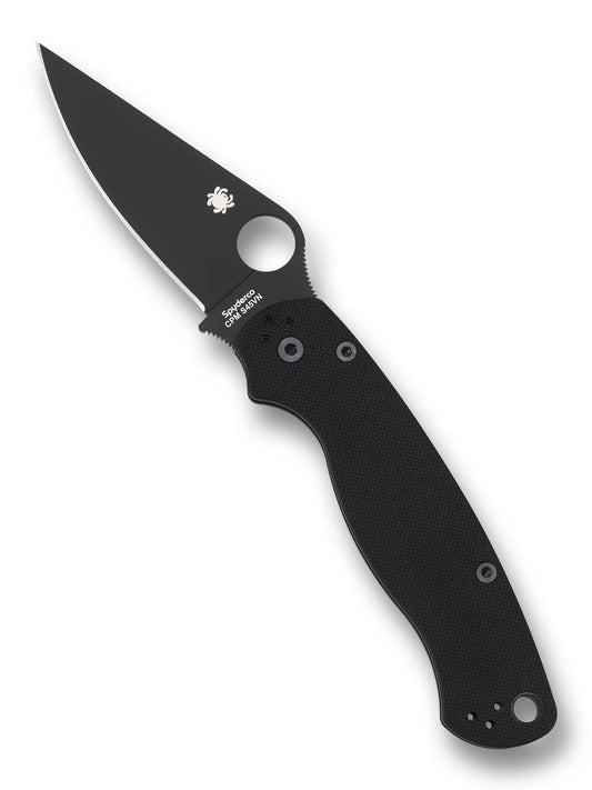 Spyderco Paramilitary 2 Compression Lock Knife G-10 3.4" Black BLade C81GPBK2