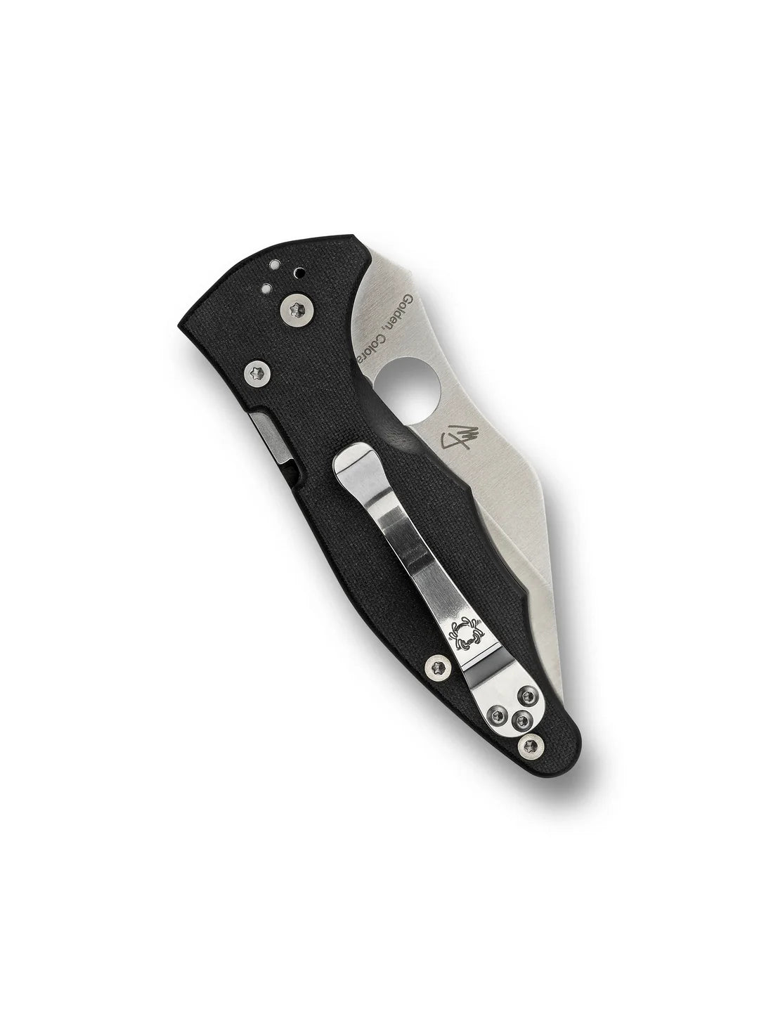 Spyderco Yojimbo 2 Folding Knife 3.2" S30V Satin Plain Blade, Black G10 Handles C85GP2