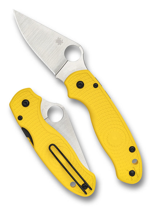 Spyderco Para 3 Salt Lightweight - Yellow FRN - MagnaCut Blade