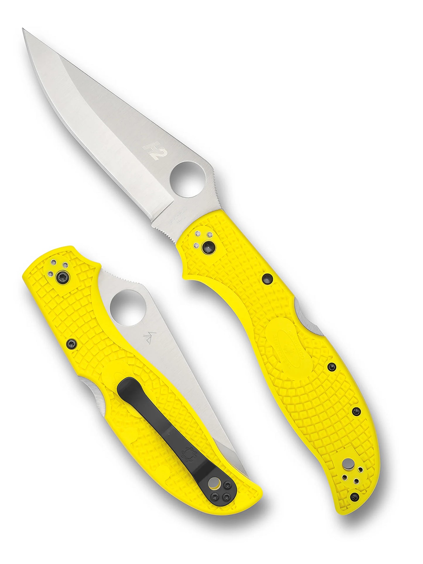 Spyderco Stretch 2 XL Lightweight Salt Yellow FRN (4" Satin H-2) C258PYL