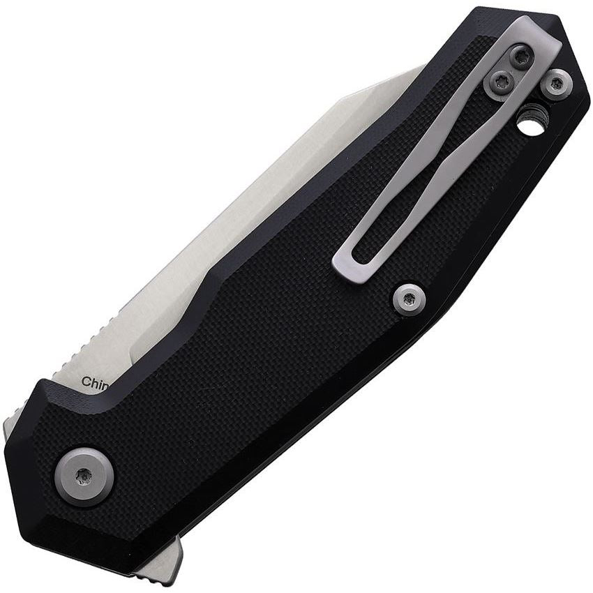 Steel Will Tenet 2 Liner Lock Knife Black G10 Handle 3.5" Satin D2 Blade (F3101)