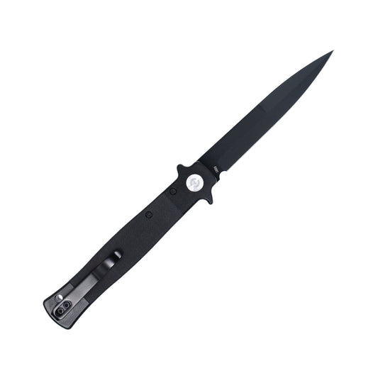 CobraTec Knives Stiletto Button Lock Black/Black