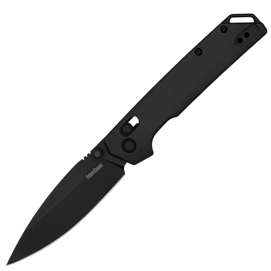 Kershaw Iridium DuraLock Knife Black Aluminum 3.5" Black D2 Blade  2038BLK
