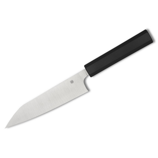 Spyderco Murray Carter Minarai 6" Funayuki Utility Kitchen Knife Black K16PBK