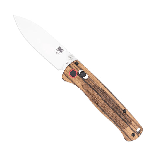 CobraTec Zebrawood Bar Lock Knife – Rugged Utility with Refined Style