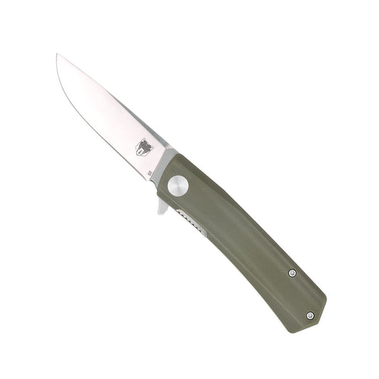 Cobratec Knives Serpent Linerlock OD Green G10 Folding D2 Steel Pocket Knife TSRPODG