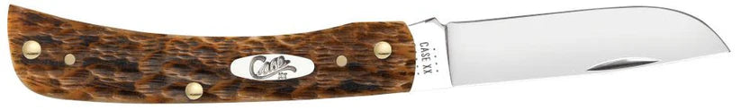 Case XX Peach Seed Jig Amber Bone CS Sod Buster® Jr CA30092