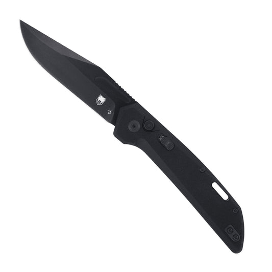 CobraTec Naja Automatic Black Knife – Rugged Precision with Sleek Performance