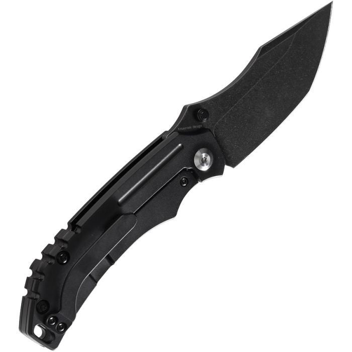 KANSEPT Pelican EDC Folding Knife – Black Coated Titanium, CPM-S35VN K1018A2
