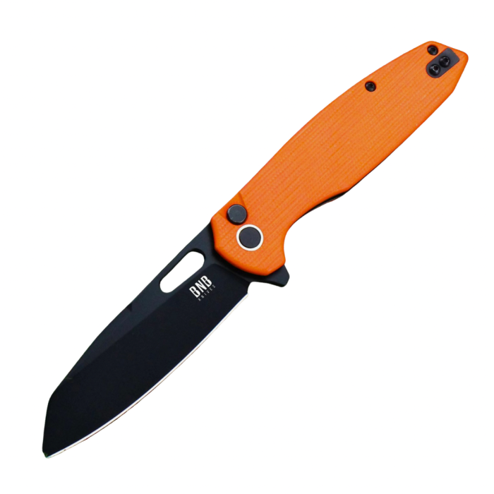 BNB Phoenix 8080 – 14C28N Reverse Tanto Button Lock EDC Knife