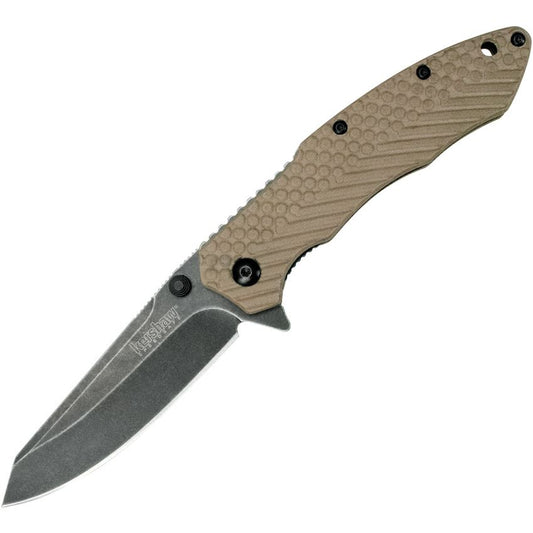 Kershaw Brookside 1308TANBWX A/O Tan GFN Golding 8Cr13MoV Pocket Knife