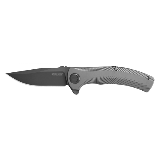 Kershaw Seguin 3490x knife; Assisted Open, 3.1" Bead-Blasted Stainless Steel Handle