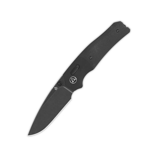 QSP Vault Glyde Lock Knife Black Micarta 3.25" Black SW Blade QS157-A2