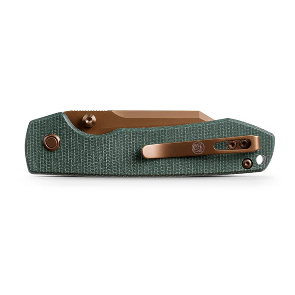 VOSTEED Raccoon - Top Liner Lock (3.25" 14C28N Blade & Micarta Handle) - A2922