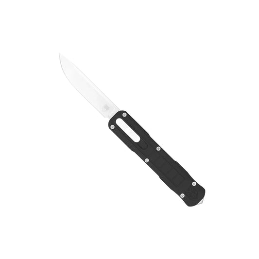 CobraTec Raptor — Small OTF Knife (D2 Blade, 6061-T6 Aluminum) CTSRPTBLKDNS