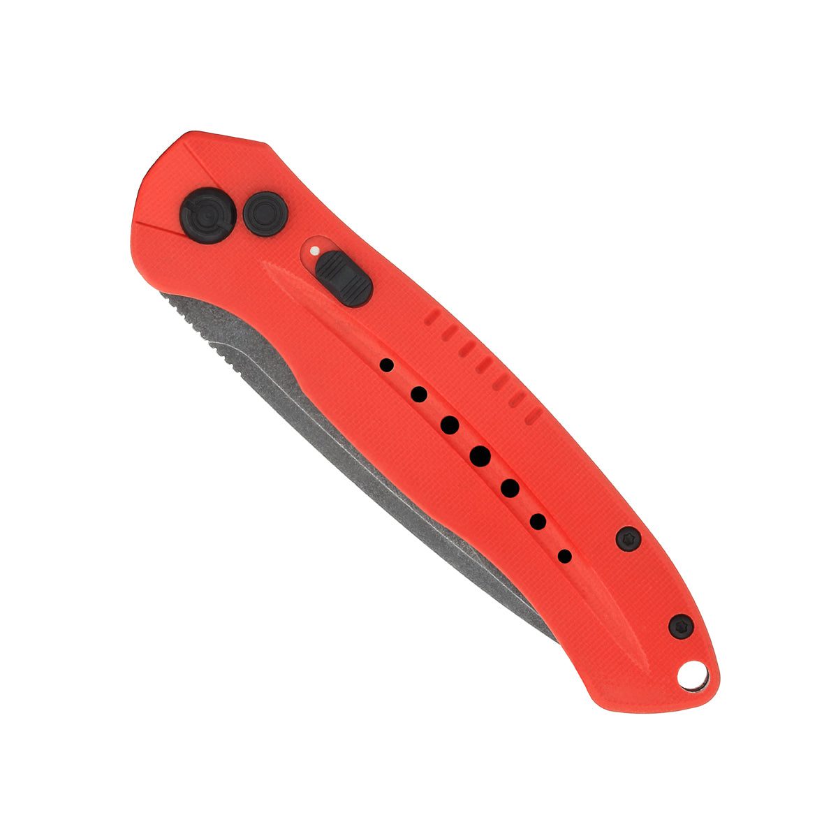 Cobratec Red Diablo 3.5" D2Blade G-10 Handle Side Switch REDDIABLOAUTO