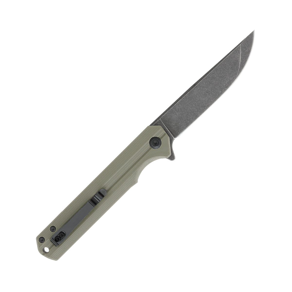 CobraTec® Streamline OD Green EDC Folding Knife – D2 Steel, G-10 Handle CTODGG10SL