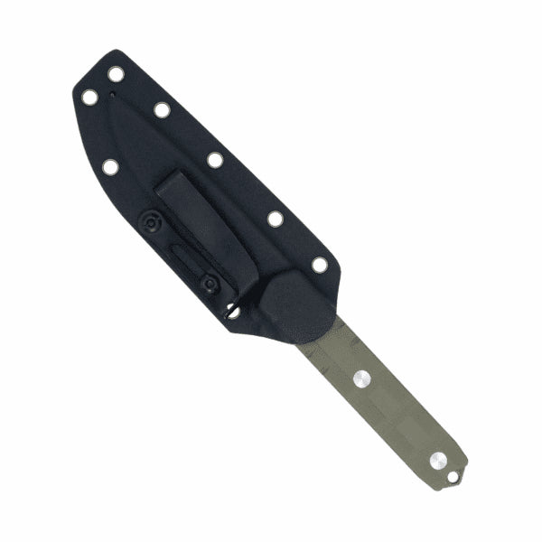 CobraTec Outdoor Warrior Fixed Blade Knife – OD Green G-10 CTOWODGDNS