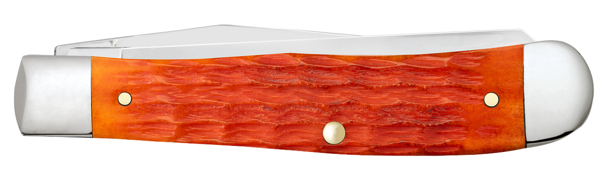 Case XX Trapper Crandall Jigged Tequila Sunrise Bone Pocket Knife – Tru-Sharp Stainless Steel 57530