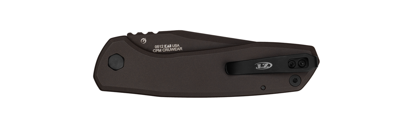 Zero Tolerance 0512blk Automatic Knife Black Titanium 3.5" Black Blade