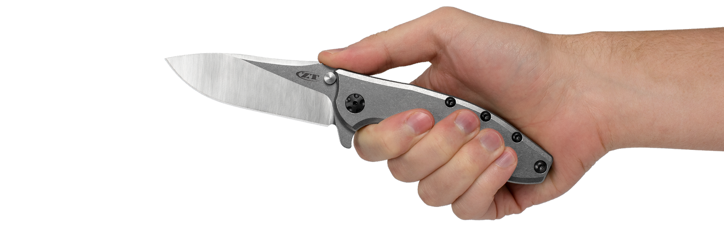 Zero Tolerance Hinderer 0562TI Frame Lock Knife Titanium 3.5" Satin MagnaCut Blade