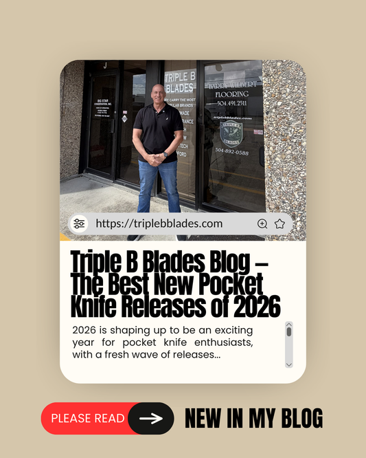 Triple B Blades Blog — The Best New Pocket Knife Releases of 2026