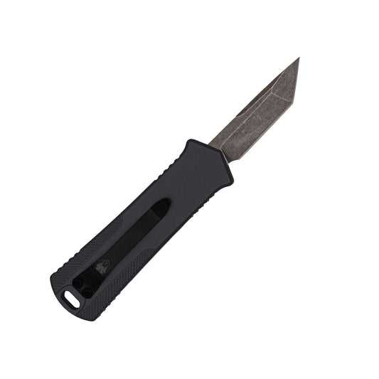 CobraTec California OTF 952 Gen II - Black Tanto Not Serrated CALI952GEN2BLKTNS