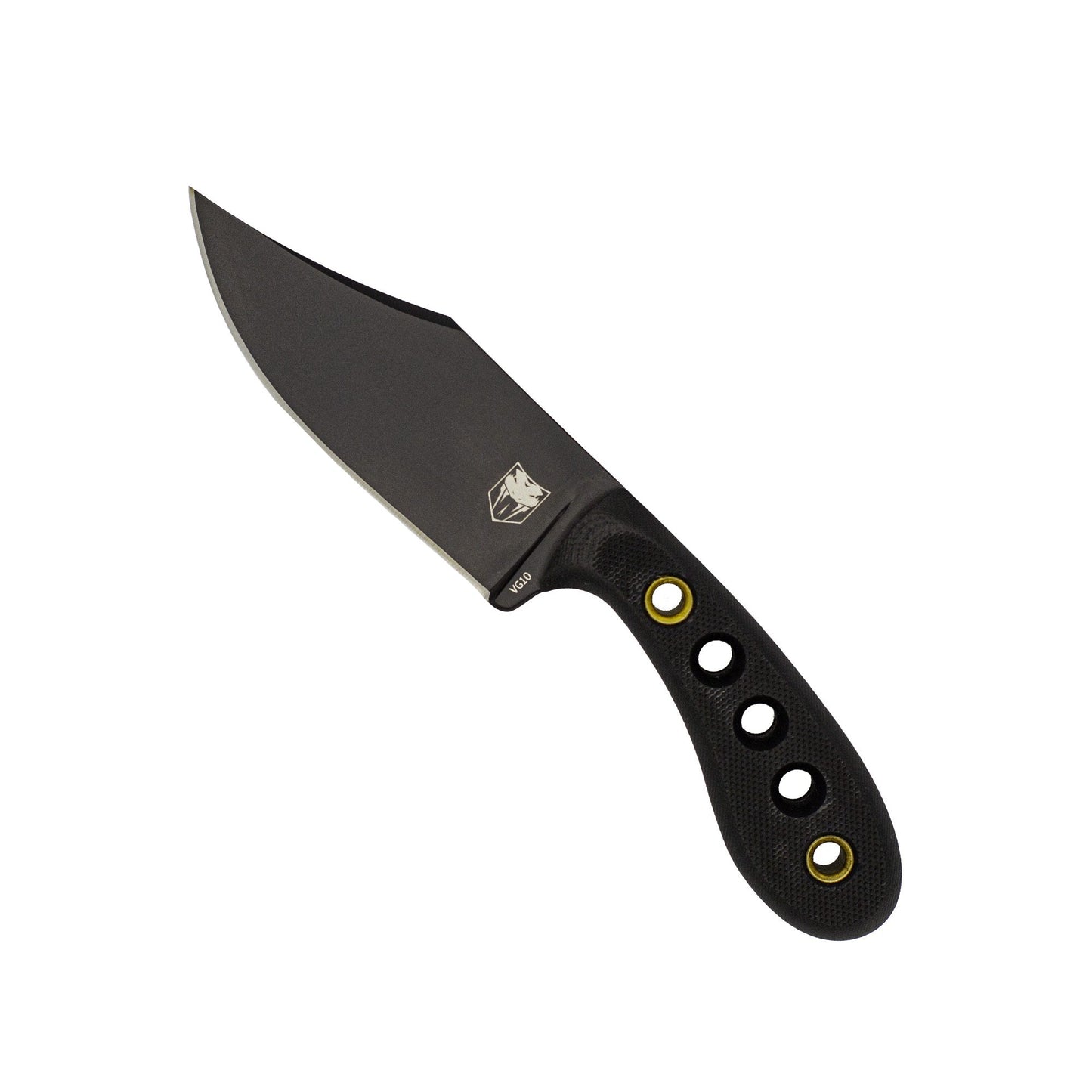 CobraTec Pocket Bowie G10 Fixed Blade Knife – VG10 Tactical EDC Bowie Knife CTPBWG10