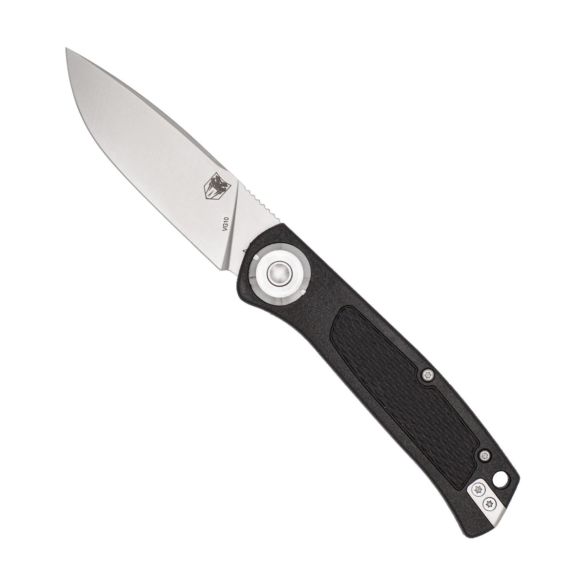 EDC Scout Push Button Automatic Knife 3.125" VG-10 Blade Black Grivory Handle CTSCTGRVBLKAUTO