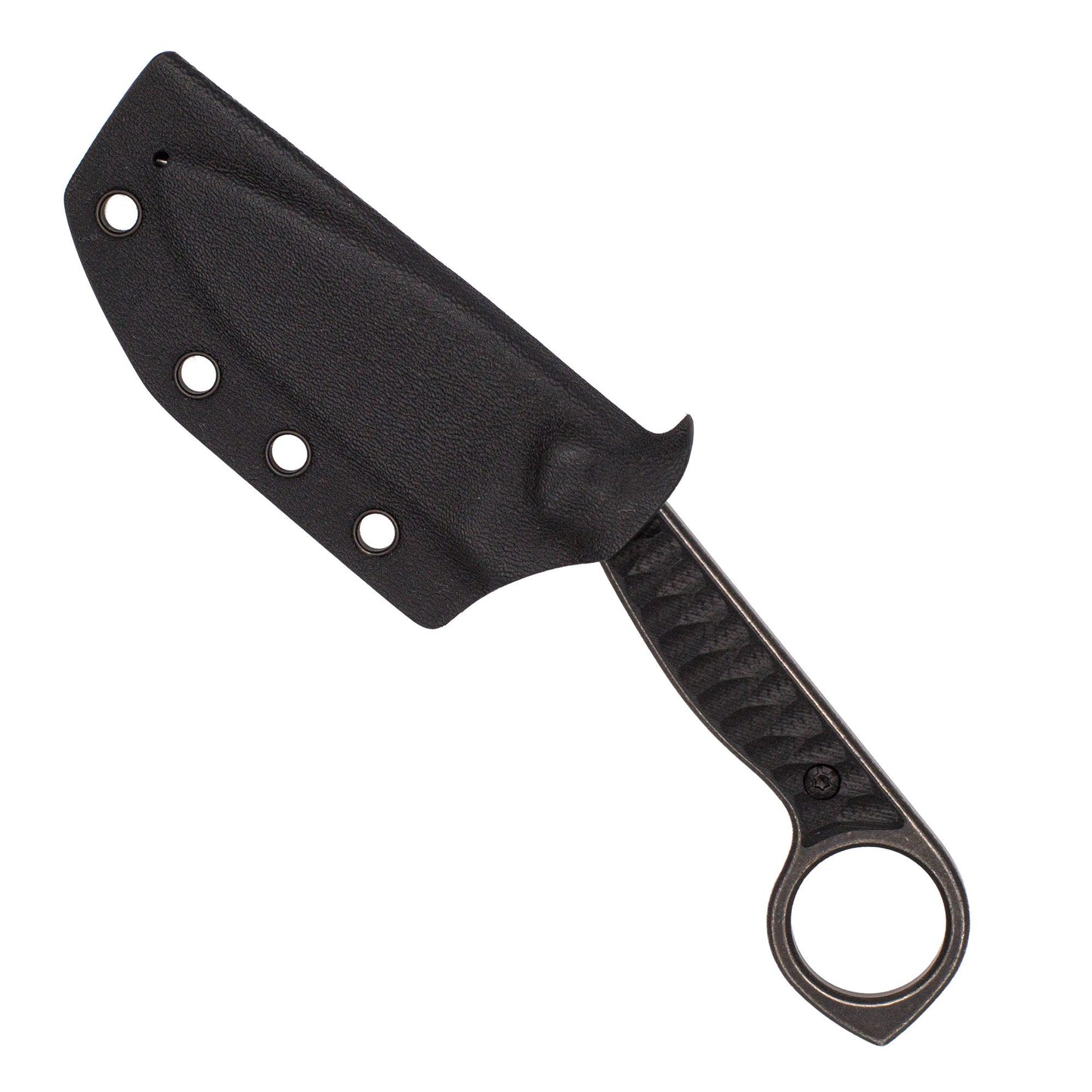 CobraTec Wolfteeth Harpoon Folding Knife Black 14C28N Blade Removable G10 Handle CTWLTBLKHRP