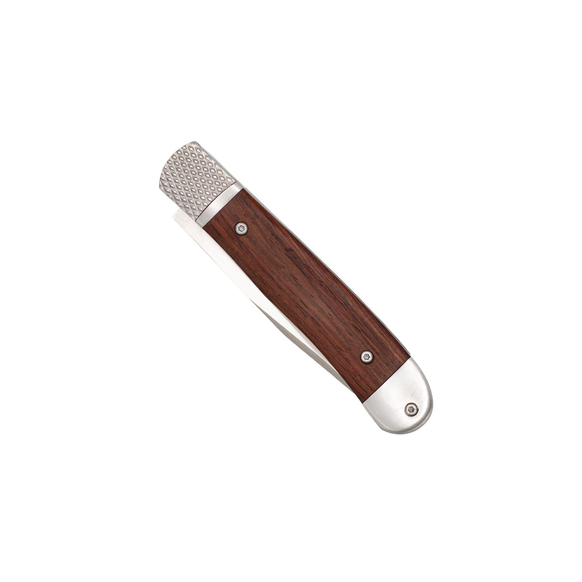 Cobratec Trapper Hidden Release Folding Knife 3.125" Satin D2 Blade Genuine Rosewood Handle CTTHRRSW