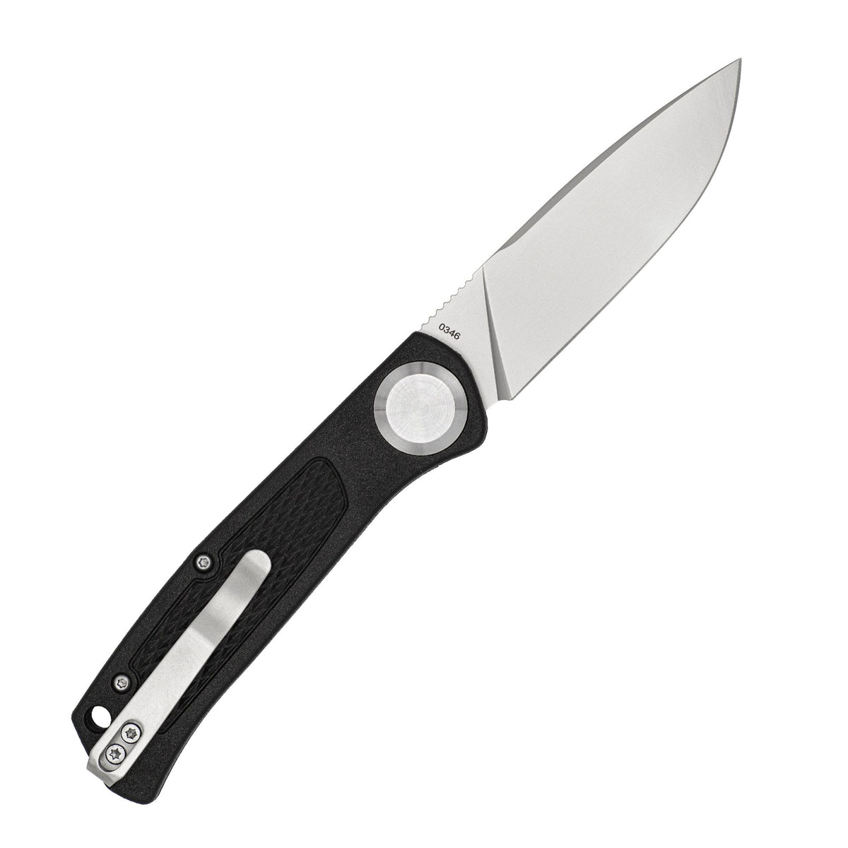 EDC Scout Push Button Automatic Knife 3.125" VG-10 Blade Black Grivory Handle CTSCTGRVBLKAUTO
