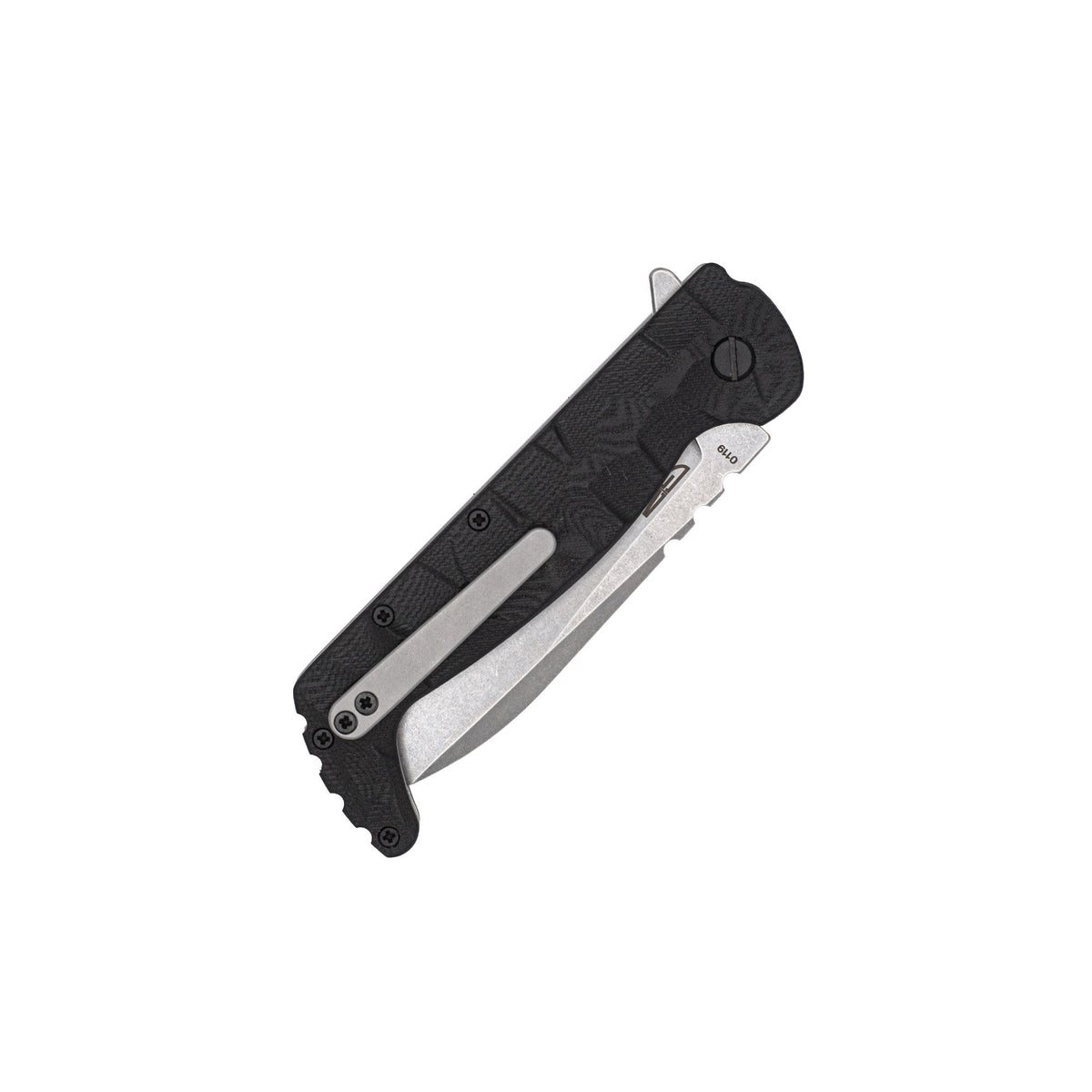 Cobratec Kingpin Folding Knife 3.5" VG-10 Drop Point Blade Black G10 Handle CTKPFLBLKSSW
