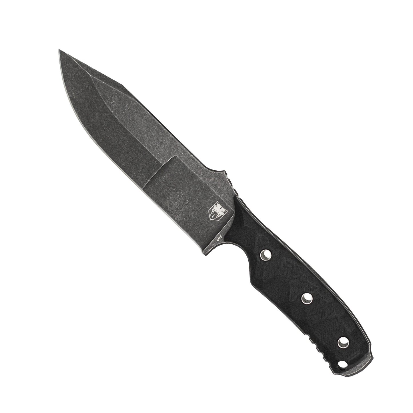 CobraTec Recondo G10 Black Fixed Blade Knife – 14C28N Full Tang Survival & Tactical Knife CTRCOG10BLKBSW