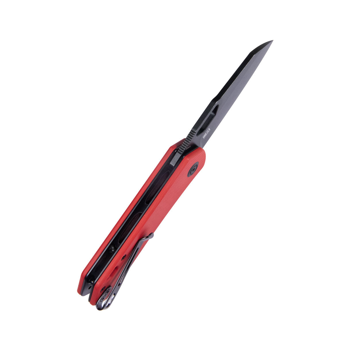 Kubey Duroc Folding Knife – Red G10 Sheepsfoot AUS-10 EDC Knife KU332F
