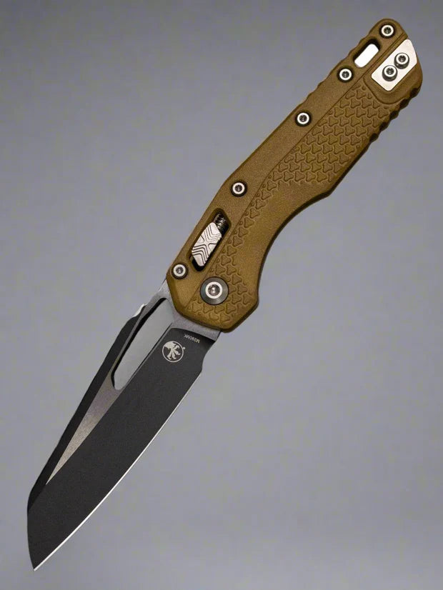 Microtech MSI RAM-LOK  Folding Knife 3.88" Sheepsfoot, Dark Earth Handles 210T-PMDE